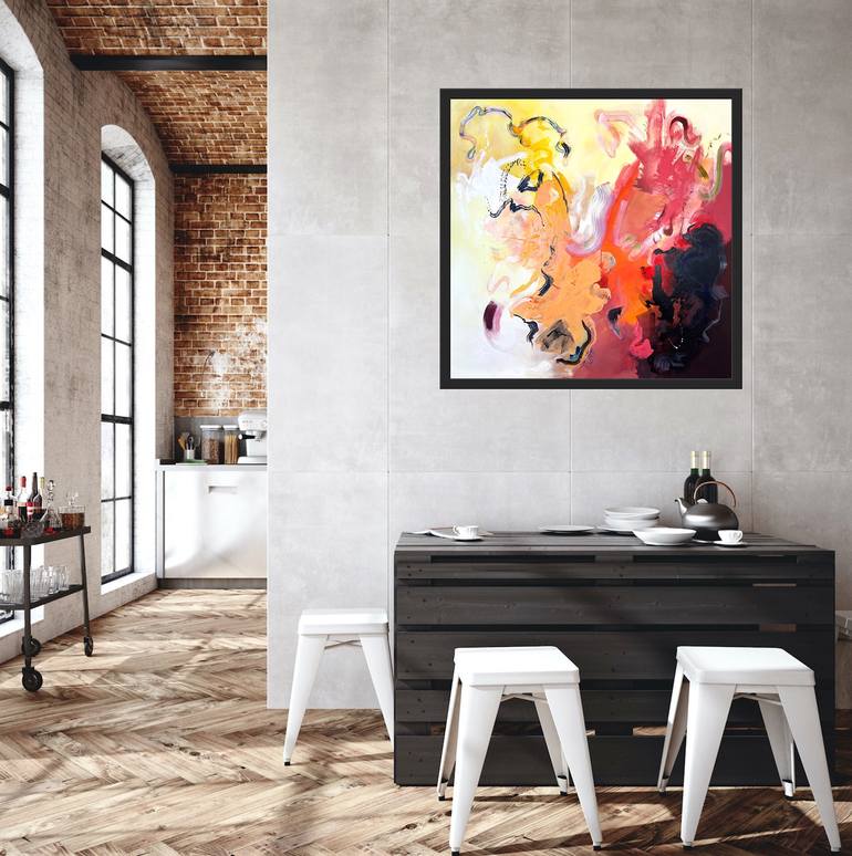 Original Abstract Expressionism Abstract Painting by Alexis Mcfarland