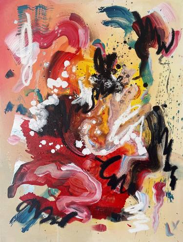 Original Abstract Expressionism Abstract Paintings by Alexis Mcfarland