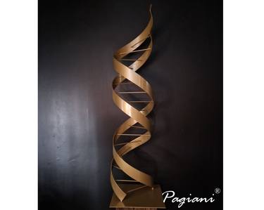 DNA metal sculpture by Paulo Pokoj thumb