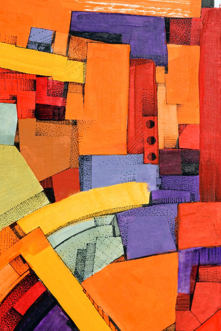 Original Abstract Expressionism Abstract Painting by Romain Fontaine