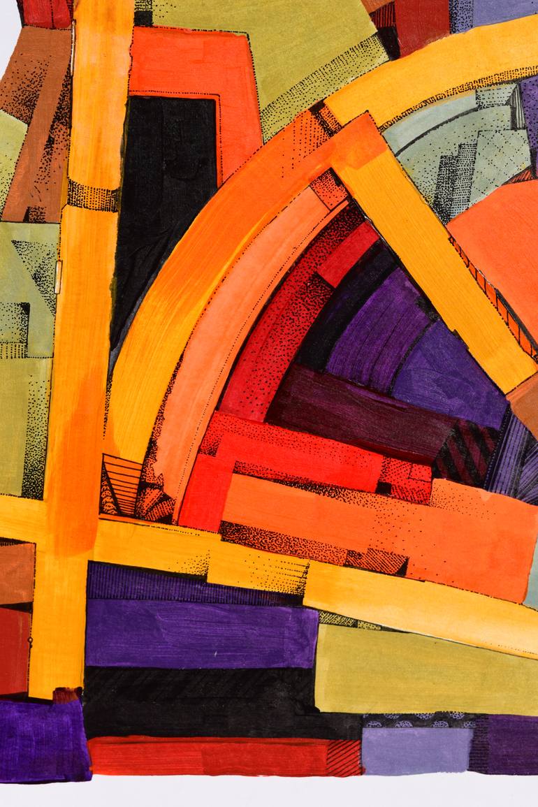 Original Abstract Expressionism Abstract Painting by Romain Fontaine