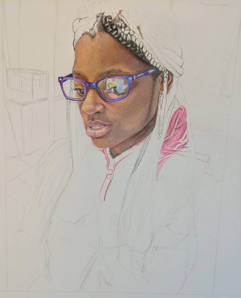 Original Other People Drawing by Shirley Johnson
