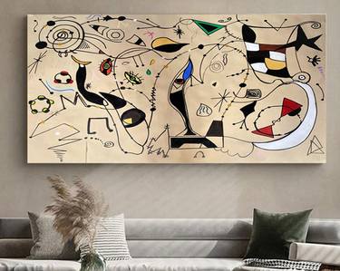 Original Fine Art Abstract Paintings by Mathias Schilling