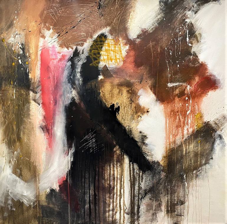 Original Abstract Expressionism Abstract Painting by Mathias Schilling