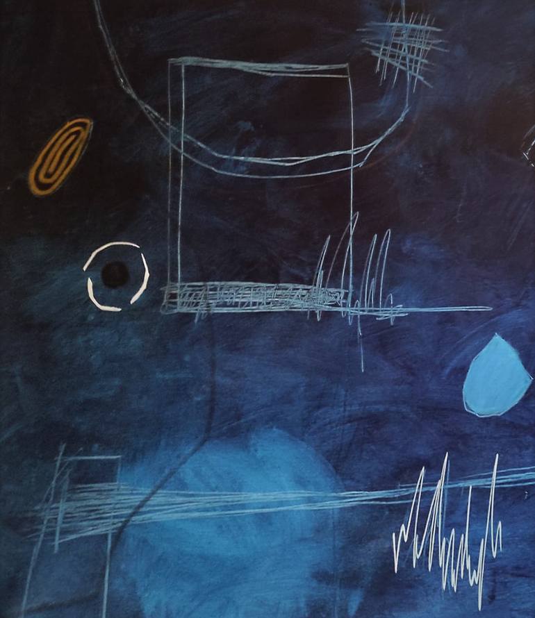 Original Abstract Expressionism Abstract Painting by Mathias Schilling