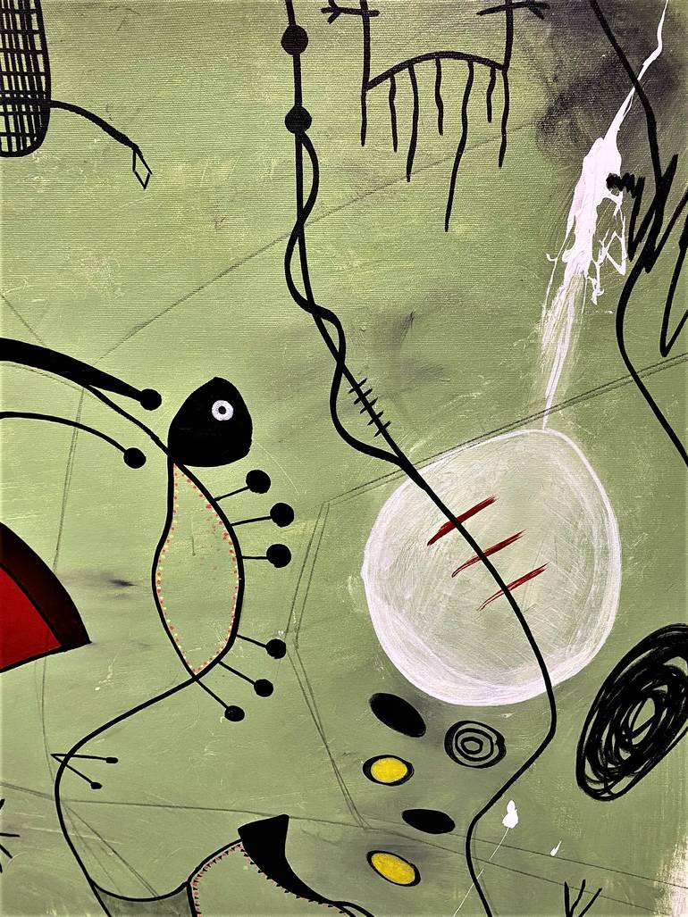 Original Abstract Expressionism Abstract Painting by Mathias Schilling