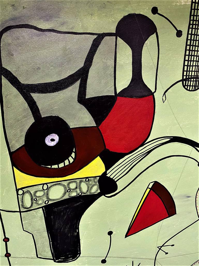 Original Abstract Expressionism Abstract Painting by Mathias Schilling