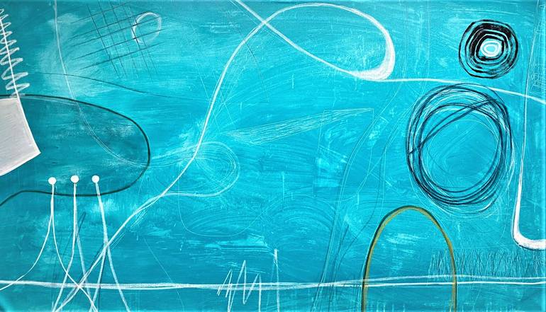 Original Abstract Expressionism Abstract Painting by Mathias Schilling