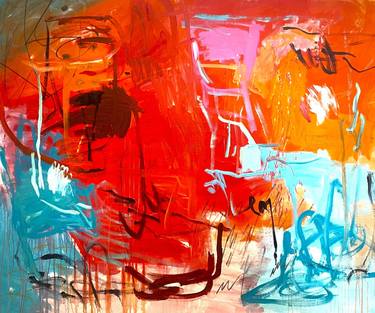 Original Abstract Expressionism Abstract Paintings by Mathias Schilling