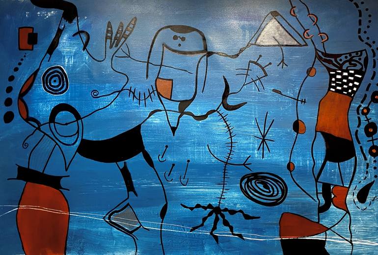 Original Abstract Expressionism Abstract Paintings by Mathias Schilling