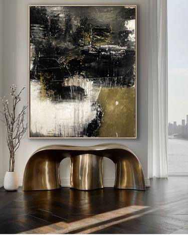 Original Abstract Expressionism Abstract Painting by Mathias Schilling