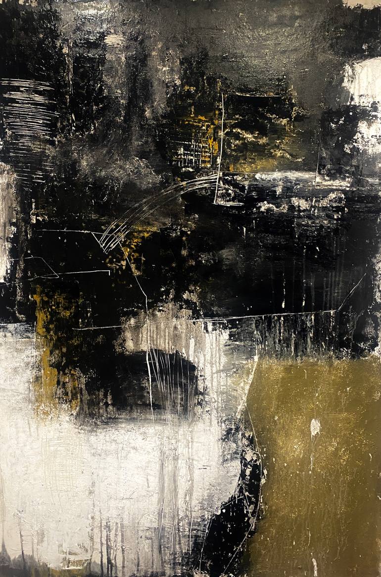 Original Abstract Expressionism Abstract Painting by Mathias Schilling