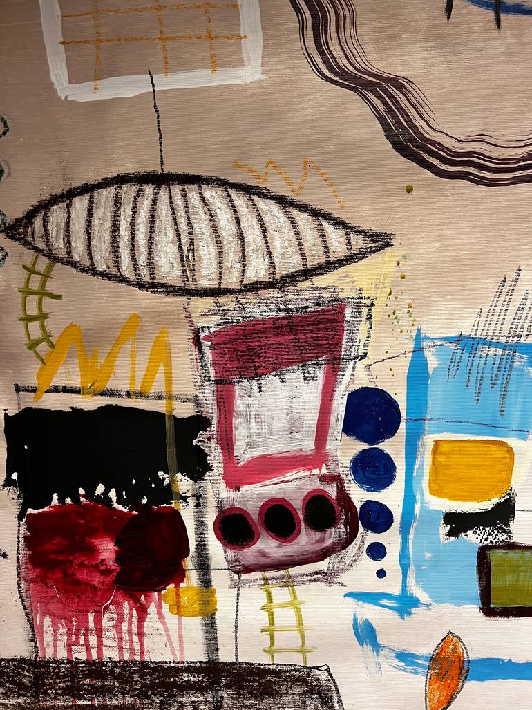 Original Abstract Expressionism Abstract Painting by Mathias Schilling