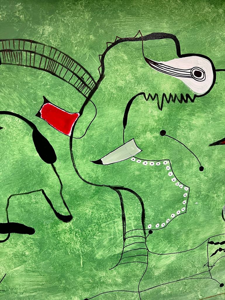 Original Abstract Expressionism Abstract Painting by Mathias Schilling