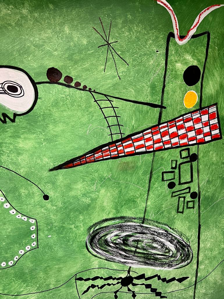 Original Abstract Expressionism Abstract Painting by Mathias Schilling