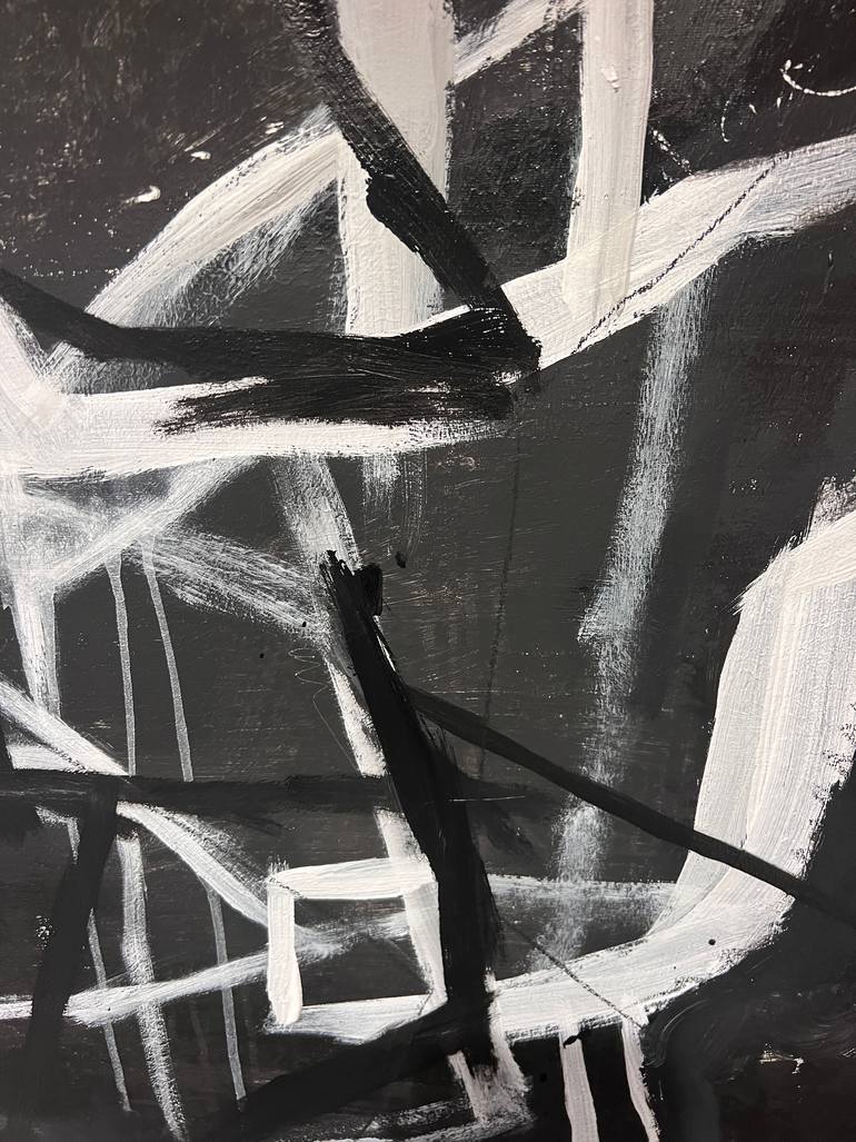 Original Abstract Expressionism Abstract Painting by Mathias Schilling