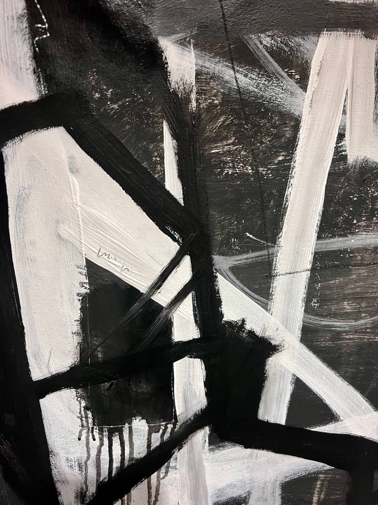 Original Abstract Expressionism Abstract Painting by Mathias Schilling