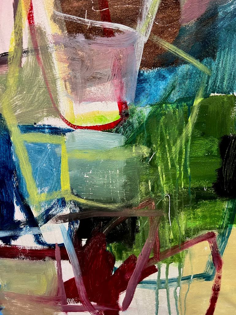 Original Abstract Expressionism Abstract Painting by Mathias Schilling