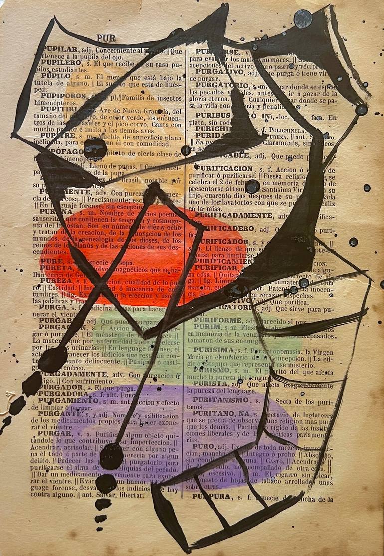 Original Abstract Expressionism Abstract Painting by Mathias Schilling