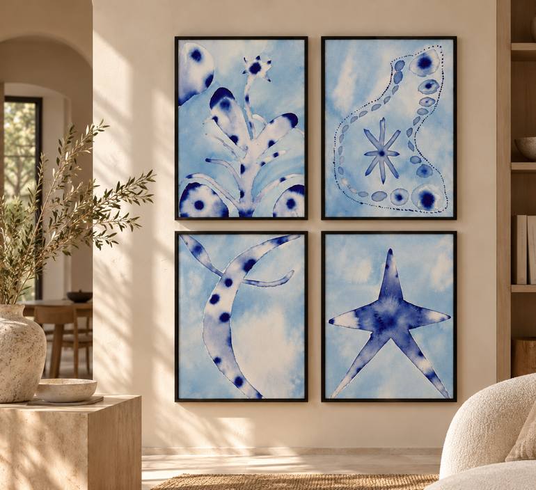 Original Abstract Painting by Mathias Schilling | Abstract Art on Paper | the night i met her