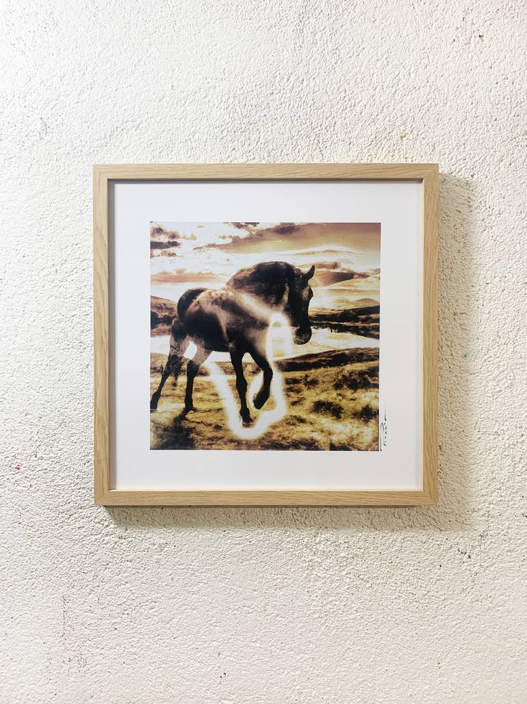 Original Classicism Horse Printmaking by Sentient Animalia