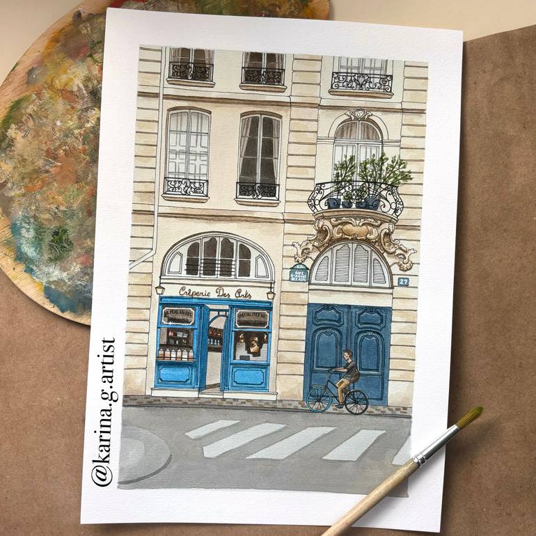 Original Realism Architecture Painting by Karina Gaynutdinova