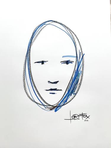 Original Abstract Portrait Drawings by Lori Fox