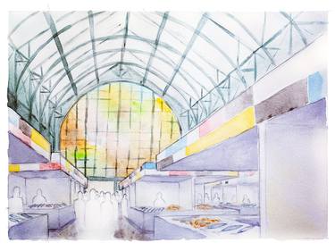 Original Illustration Architecture Paintings by Emily Handley