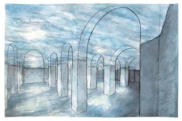 Original Architecture Paintings by Emily Handley