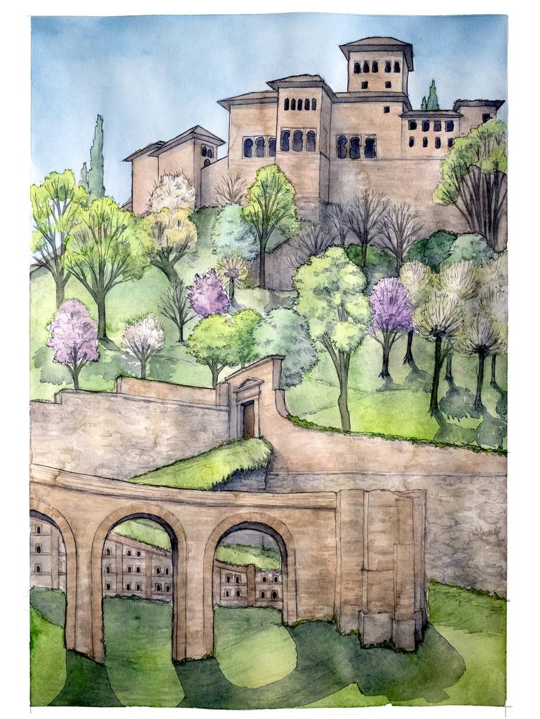 Print of Realism Architecture Paintings by Emily Handley