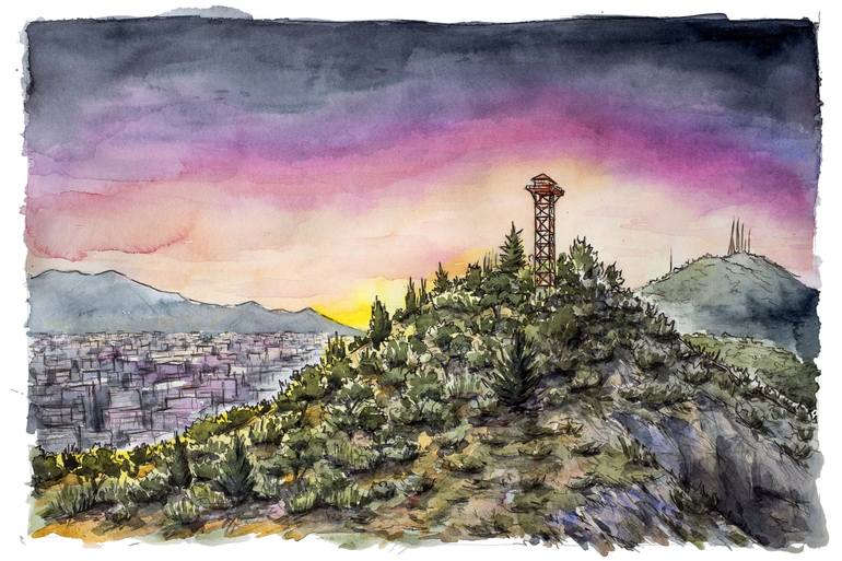 Print of Impressionism Cities Paintings by Emily Handley