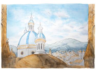 Original Architecture Paintings by Emily Handley