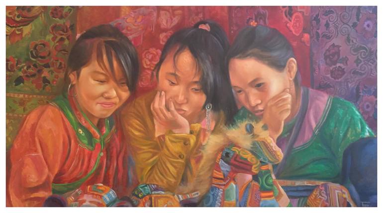 Think Painting by Tran Tien | Saatchi Art