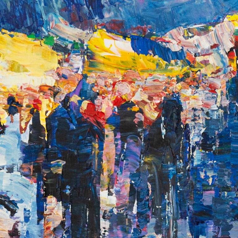 Original Impressionism Abstract Painting by Yurii Vatkin