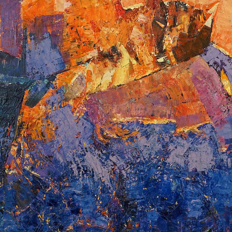Original Conceptual Abstract Painting by Yurii Vatkin