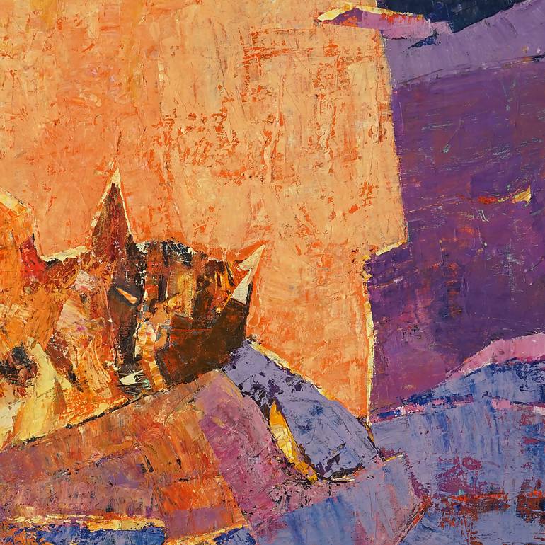 Original Conceptual Abstract Painting by Yurii Vatkin