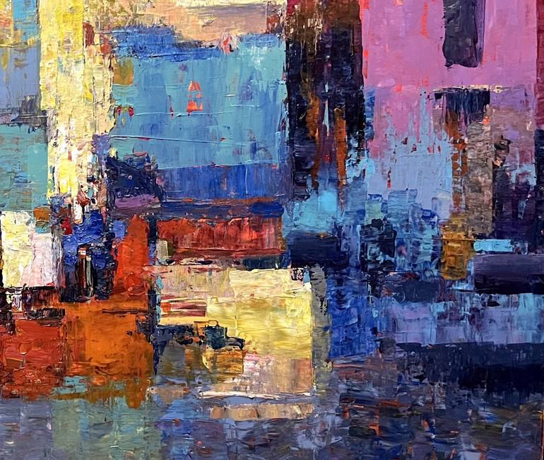 Original Abstract Expressionism Abstract Painting by Yurii Vatkin