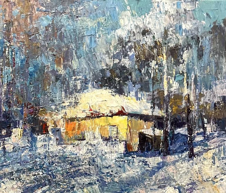 Original Expressionism Landscape Painting by Yurii Vatkin