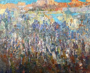 Original Expressionism Landscape Painting by Yurii Vatkin