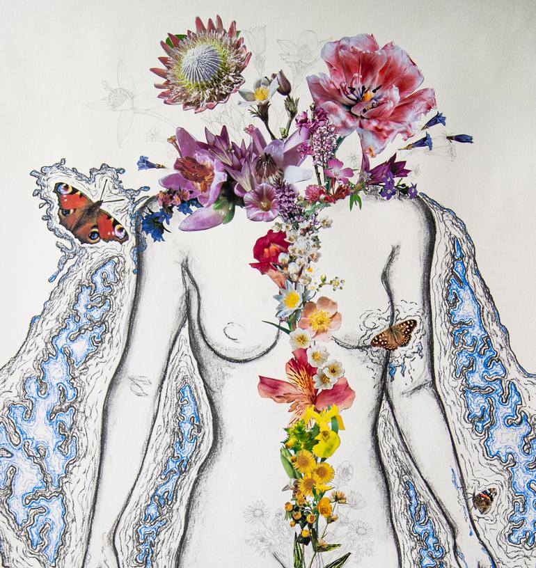 Original Figurative Fantasy Drawing by Sarah Linde