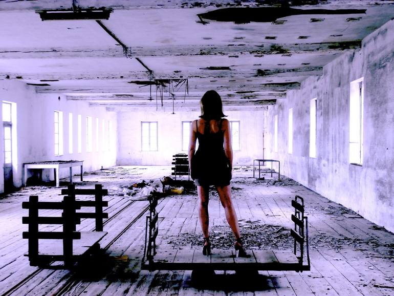 Original Architecture Photography by Angelo Dorigo | Conceptual Art on Paper | beauty and decadence, colors series: disintegration
