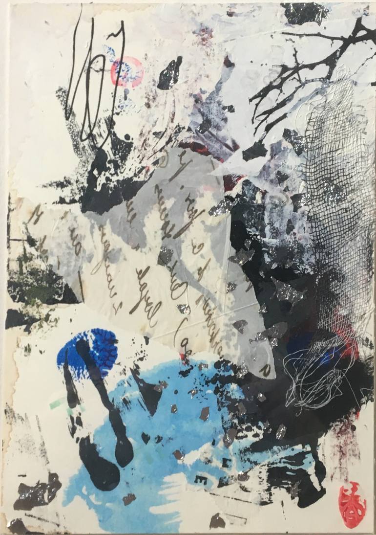 Original Abstract Expressionism Abstract Painting by Erika Yamamoto