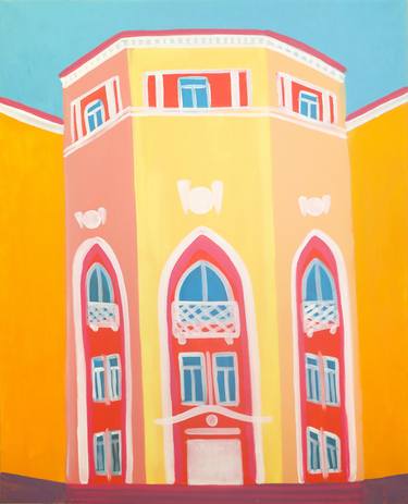 Original Architecture Paintings by Mohira Mullyadjanova