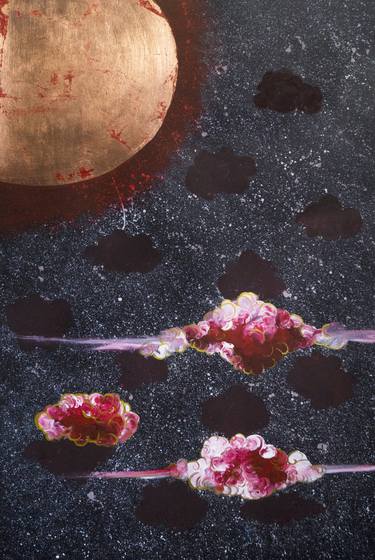 Original Outer Space Paintings by Mohira Mullyadjanova