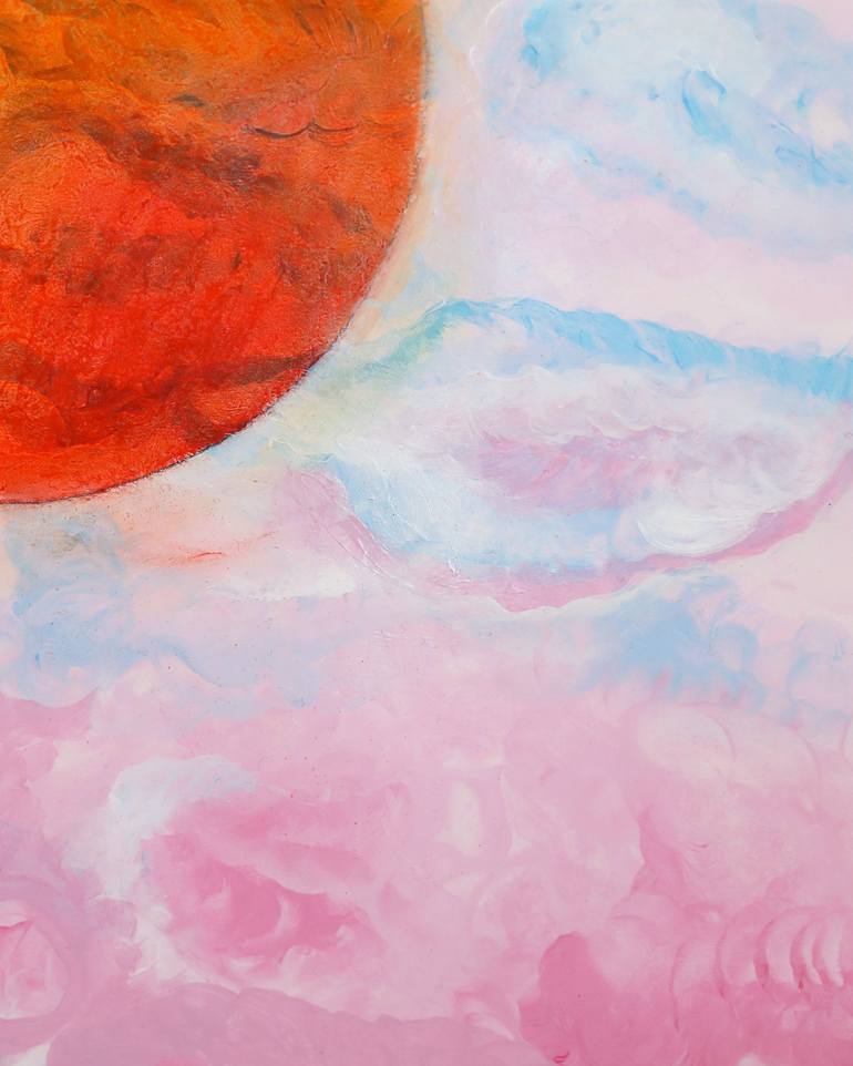 Original Conceptual Outer Space Painting by Mohira Mullyadjanova