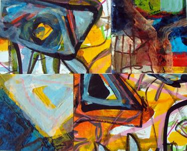Original Abstract Expressionism Abstract Paintings by Wolfgang Wende