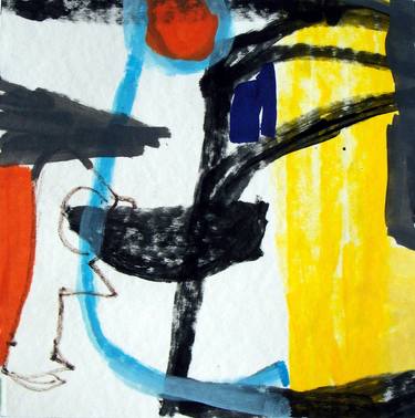 Original Abstract Expressionism Abstract Painting by Wolfgang Wende