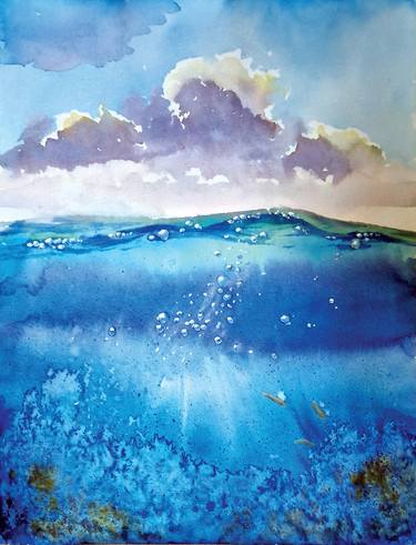 Print of Fine Art Seascape Paintings by Anastassiya Suslova