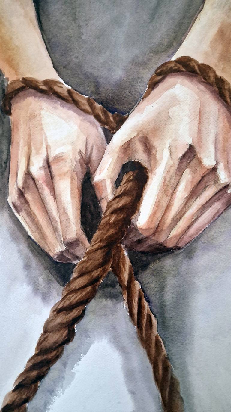 Original Conceptual Women Painting by Anastassiya Suslova