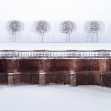 Peterhof 4. Wind. Winter graphics. Minimalism. Art photography. thumb